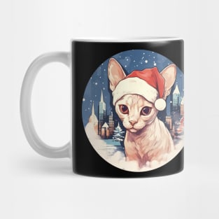 Devon Rex Cat Xmas, Love Cats Mug